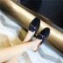 Mùa thu 2018 mới lưới lông đỏ nửa đầu dép nữ xã hội phẳng thời trang retro chic mặc lười giày dép Dép