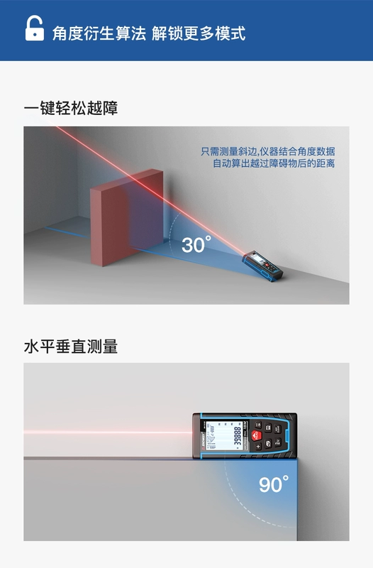 Shendawei Đo Xa Laser Độ Chính Xác Cao Hồng Ngoại Dụng Cụ Đo Thước Điện Tử Cầm Tay Laser Thước Phòng Dụng Cụ Đo