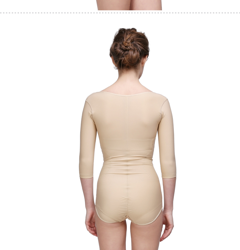 Ou Limei ngực và bụng cơ thể hình thành bodysuit hông bụng eo hình hút mỡ sau phẫu thuật vết thương áp lực y tế vành đai đồ lót một mảnh siêu mỏng