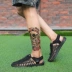 2019 dép mới nam mùa hè Baotou giày đế mềm đế mềm nam thủy triều dệt lỗ giản dị dép và dép - Sandal giày nam cao cấp Sandal