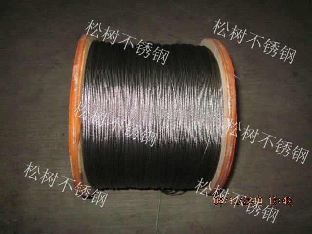 Stainless steel 304 wire rope * 7 * 19 structure 2mm coarse soft steel wire rope )ultra soft steel wire rope