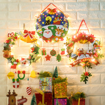 Christmas decorations childrens cut-free diy fabric making material non-woven carnival night door ring good time