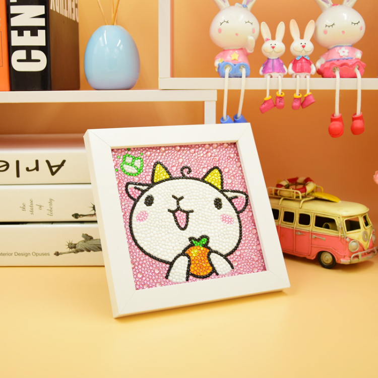 Trẻ em dán kim cương đầy kim cương sáng tạo thủ công DIY làm mẫu giáo hoạt hình chấm vẽ đồ chơi giáo dục bộ đồ chơi bác sĩ