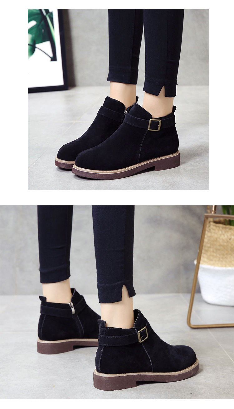 Giày cao cổ mùa thu và mùa đông 2018 của Anh boot nữ