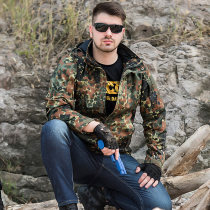 Eagle claw Action Spotted Camouflate Tactical Windsuit Men German Parka Camouflares German Field Windproof Spring Jacket