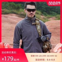 Eagle claw action tactical fleece jacket men thickened autumn and winter outdoor fleece jacket warm sweater jacket liner