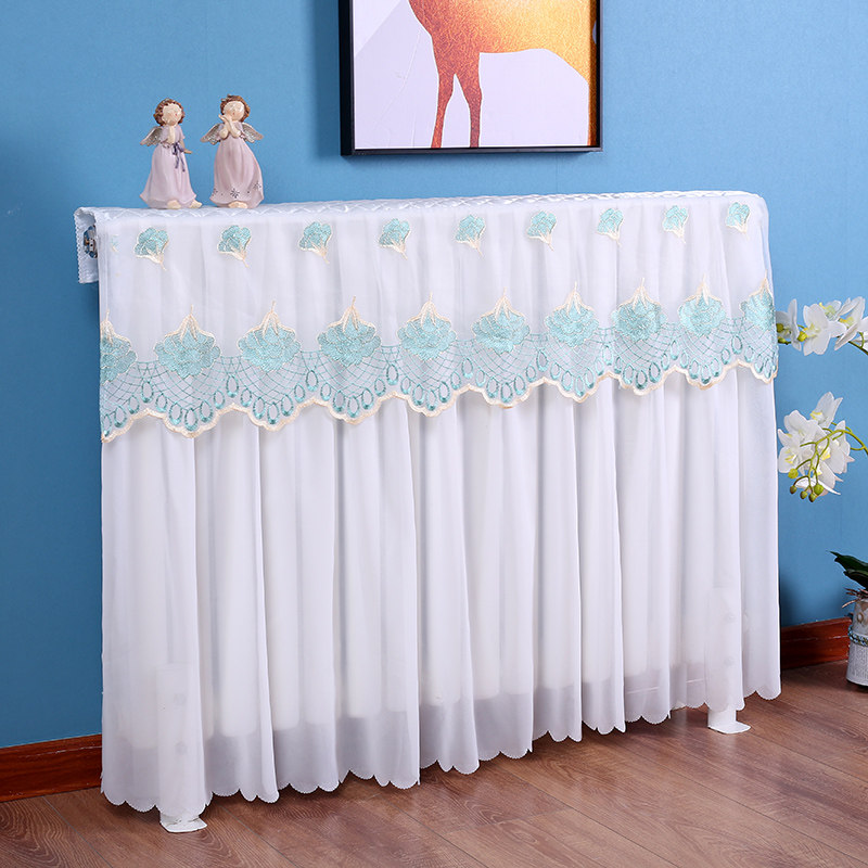 Heating cover to block new cloth dust-proof sleeve old cast iron heating decoration cover anti-smoked black wall is simple