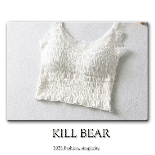 Брендовый летний топ без лямок, бюстгальтер-топ, топ с чашечками, майка топ