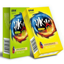 Reston ice and fire one set of 12 combination sets of granular threaded mens passion long-lasting pumping latex condoms