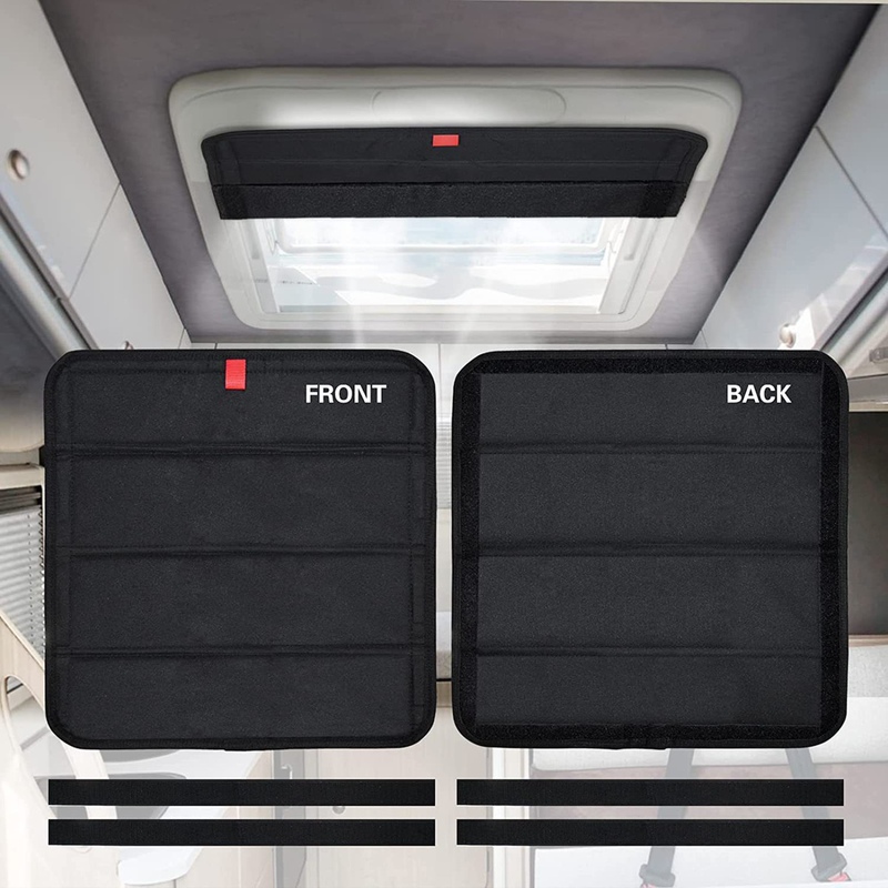 Rv Skylight Shade Curtain, Dachong Ventilation Window, Exhaust Fan, Sunshade, Self-Adhesive Removable Light-Blocking Curtain