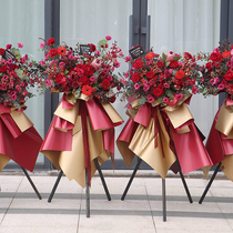 Rose bouquet flower paper gilt gold Ouya paper open red flower wrapping paper material waterproof gold double-sided