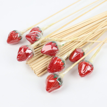 Snack bouquet bamboo skewer fixed skewer flower stem strawberry handmade diy material lollipop stick floral packaging