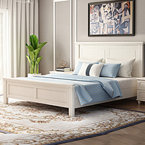 Solid wood double bed modern minimalist home bed frame 1 5 main sleeper 1 8 m American creative fashion big bed field wind
