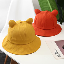 Hat female sweet cute cat ears fisherman hat little yellow hat sun hat parent-child children Korean tide summer shade