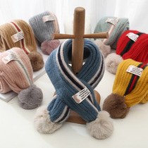 2020 baby scarf Winter mens and womens childrens soft collar tide thickened warm wool scarf Childrens wild ball ball