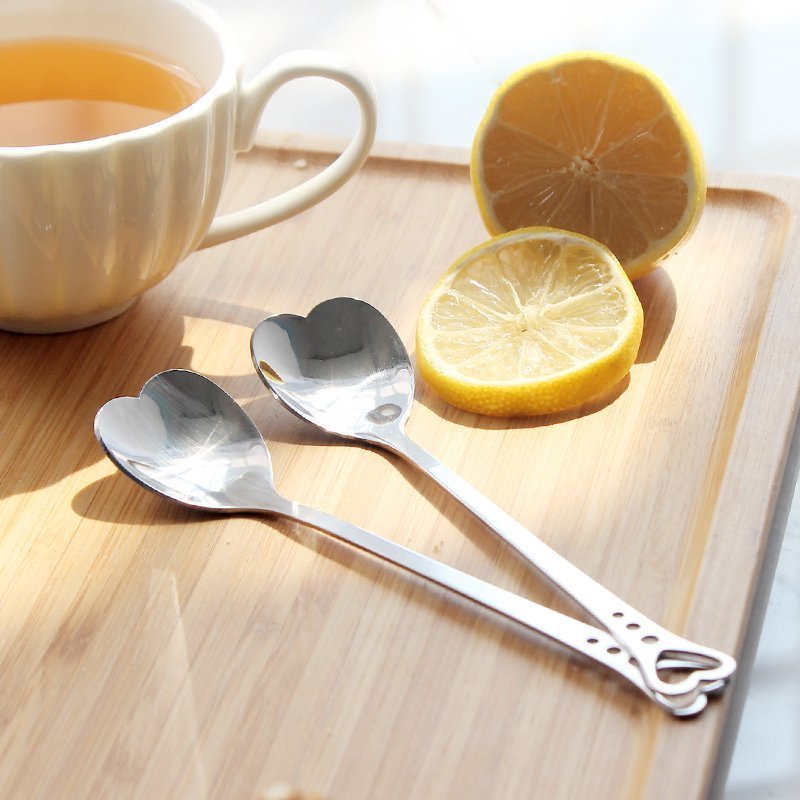 Han Style Creative Stainless Steel Spoon Home Ice Cream Coffee Home Cute Smiley Face Ice Cream Spoon Portable Tablespoon