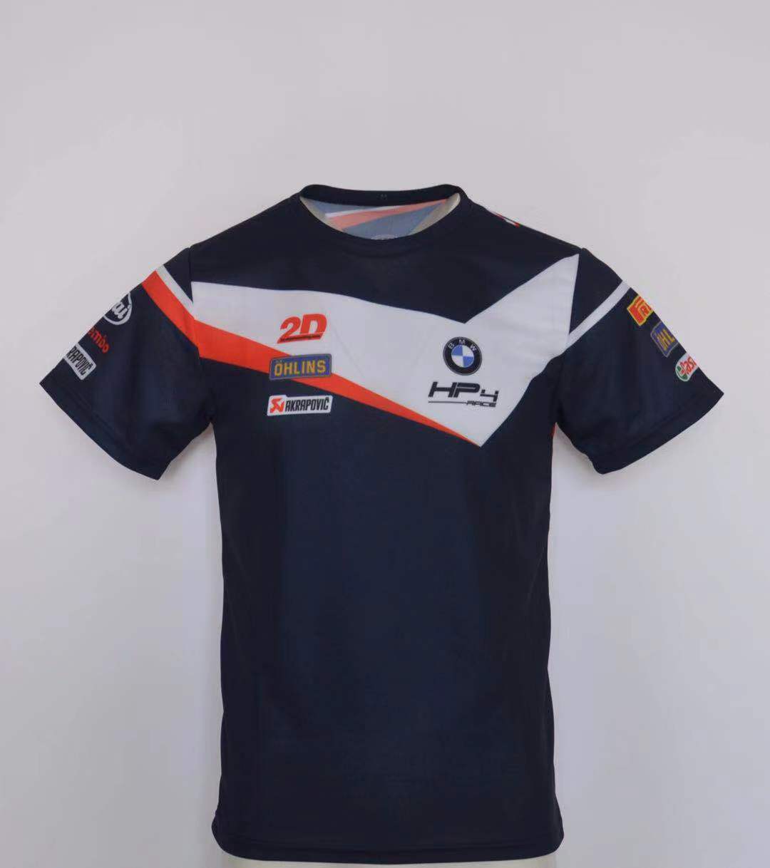 Summer new men's motorcycle locomotive T-shirt round collar short sleeve rider racing car to serve outdoor riding speed dry breathable-Taobao