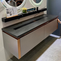 New Nordic light luxury natural marble one sub-basin wash basin washbasin cabinet washbasin cabinet custom