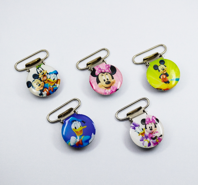 Hearing aid anti-loss rope clip Metal clip Cartoon lanyard clip Deaf children anti-loss rope clip