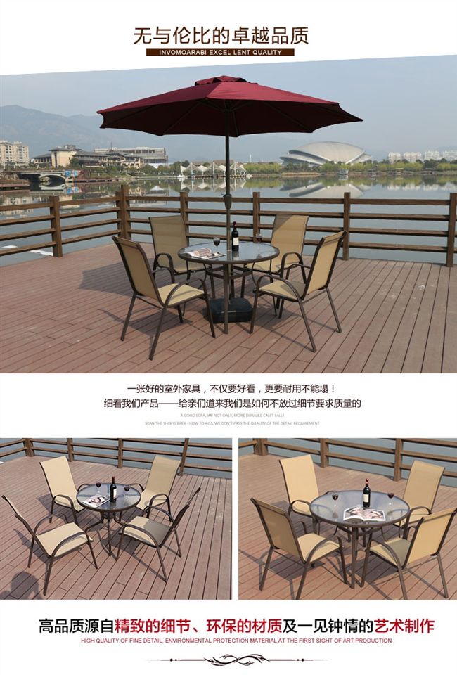 Bàn ghế sắt ngoài trời bằng sắt rèn Bàn ghế ngoài trời ngoài trời Bàn ghế ngoài trời kết hợp bàn ghế ngoài trời ba mảnh ghế ngồi ban công