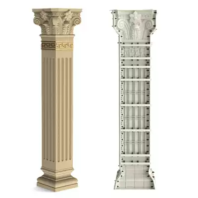 European-style square Roman mold Chinese-style cement column mold factory direct sales villa door building template model