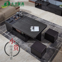 Fire-burning stone Kung Fu coffee table TV cabinet tea table and chair combination tea table one automatic water supply with kettle simple
