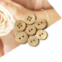 Natural shell button pearl shellfish khaki real shell button River shirtshirt shirt dress button button