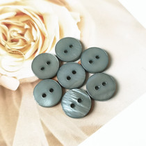 Round natural shell button seashells pearl shellfish flat two-eyed blue button shirt shirt T-shirt pajamas buckle