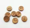 Round retro two-eyed wood buttons Wooden buttons Cardigan cardigan small buttons Decorative wood buttons Decorative buttons