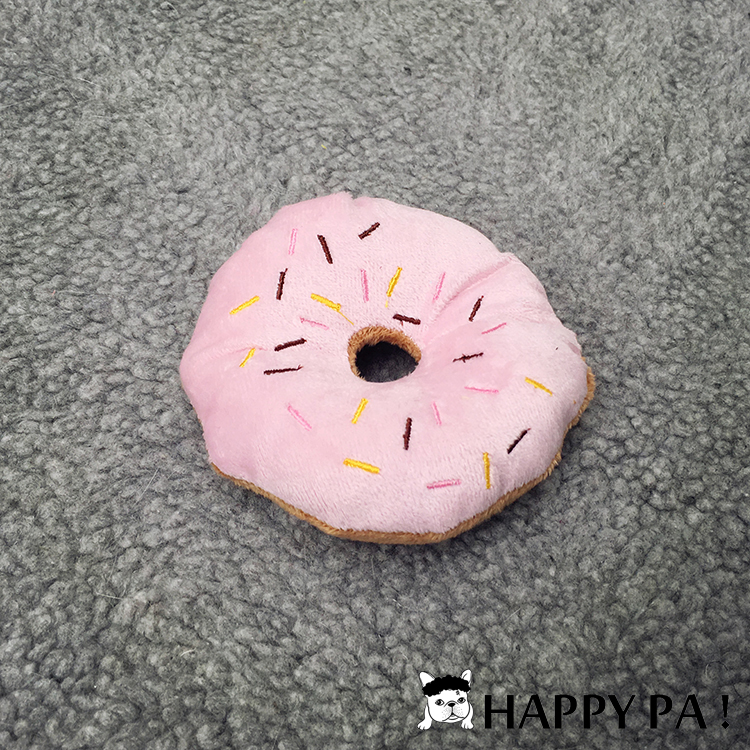 HPS vật nuôi cung cấp luật Teddy chó mèo đồ chơi hình nón donut đồ chơi âm thanh sang trọng đồ chơi cho mèo tự chơi