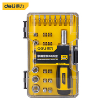 Able tool 30 pieces Home conditioning ratchet screwdriver set Screwdriver Wind head sleeve head Composition DL113