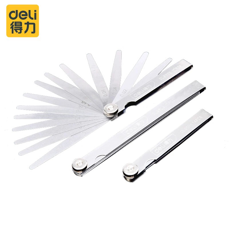 Able high precision serruler 0 02-1 0mm 0mm plug gauge valve gap size thick and thin gauge stainless steel sedimento sheet
