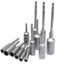 Deepened wind batch sleeve extended electric batch head sleeve electric drill sleeve hexagonal wind batch sleeve head pneumatic head 6-19