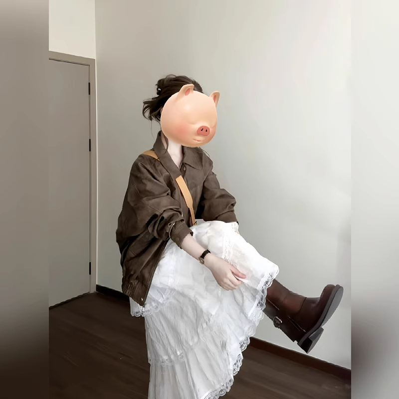 Early Spring Outfit: White, Very Pretty, First Love Style Spaghetti Strap Dress for Women, Spring 2026 New Popular Cake Dress, Long Dress