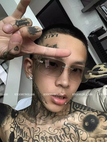 Kygosunglass Hip -Hop Hiphop Diamond инкрустированные европейские и американские безрамные ретро -мужские женские солнцезащитные очки