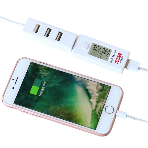 YULID USB -ток -детектор напряжение мобильного телефона Мобильный зарядное устройство для мобильного обнаружения питания UT658