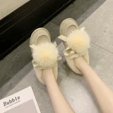 Универсальные удерживающие тепло милые зимние туфли на плоской подошве для отдыха, модные короткие сапоги, 2020 года