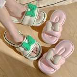 Слайдеры с бантиком, летние тапочки, милая модная нескользящая обувь на платформе, популярно в интернете