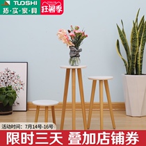 Green radish hanging orchid fleshy flower pot shelf Living room bedroom European-style flower rack Floor-to-ceiling simple flower rack shelf Household