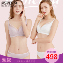 Samantha bra 8920 gathered adjustment type without steel ring sexy lace ultra-thin underwear big chest is small