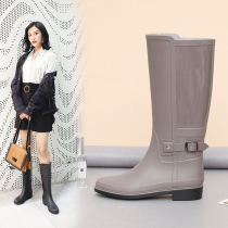 Day Ensemble Light Fashion OUTSIDE WEARING RAIN BOOTS AUTUMN LONG BARREL WATERPROOF SHOES SOFT BASE ANTI-SLIP RUBBER SHOES HIGH CYLINDER WATER BOOTS RAIN SHOES WOMAN
