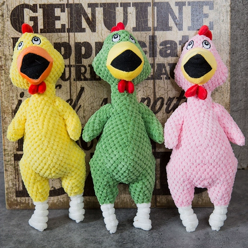 Кричащая курица, игрушка, издает звуки, можно грызть, антистресс, домашний питомец