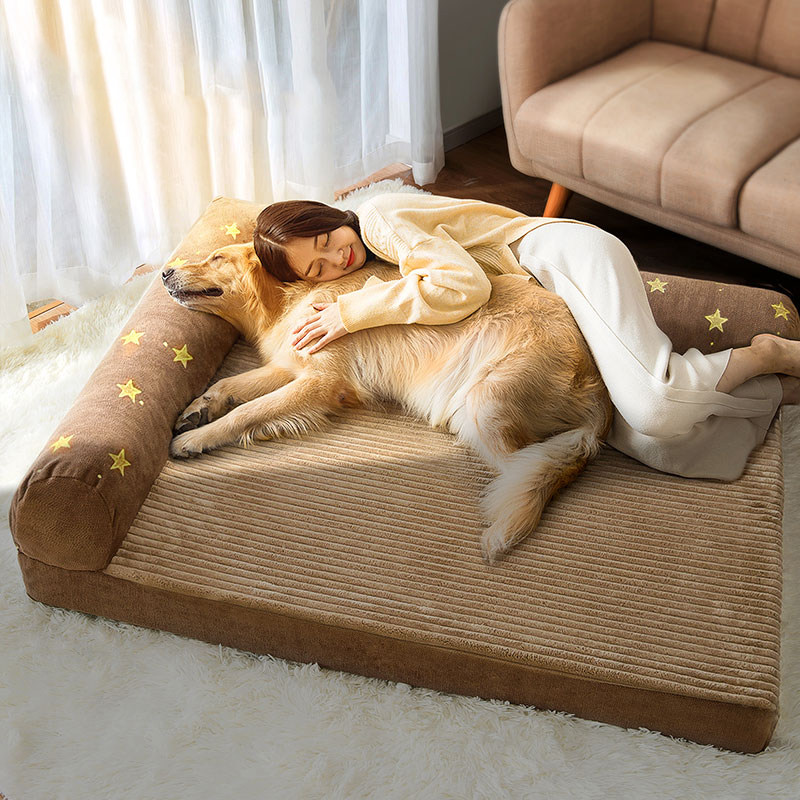 Dog Nest All Season Universal Gold Gross Dog Dog Bed Can Be Torn Down Sofa Dog Mat Spring Autumn Breathable Pet Supplies