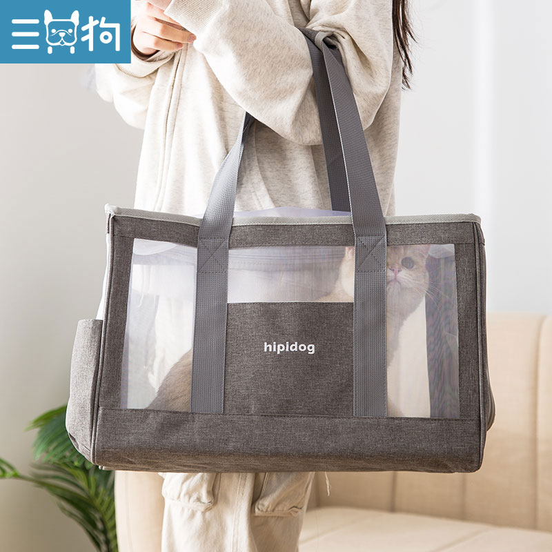 Pet Cat outsourced portable sackbag handbag dog backpack breathable large capacity car pack bag sterilization