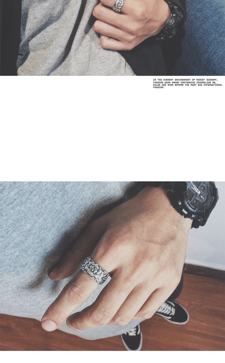 Bague homme OTHER   en Alliage argent plaque plaque or - Ref 3089566 Image 21