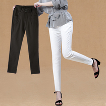 2021 new summer black pants ankle-length pants women Summer overalls high waist loose trousers small feet casual pants women