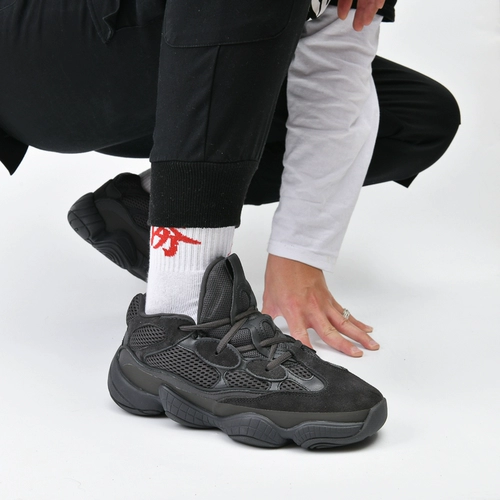 Off Yeezy Wastef Coconut 500 углеродные черные мужские черные самурайские женские туфли Putian High Resign