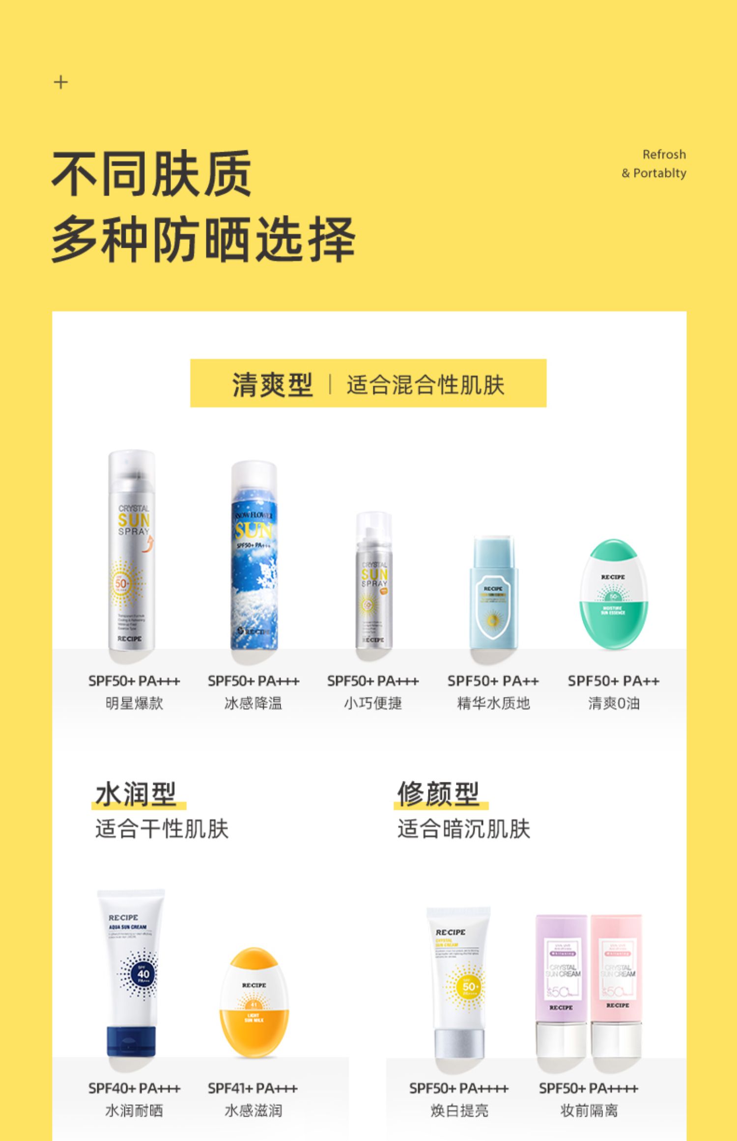 【拍2件】玥之秘水晶防晒喷雾180ml