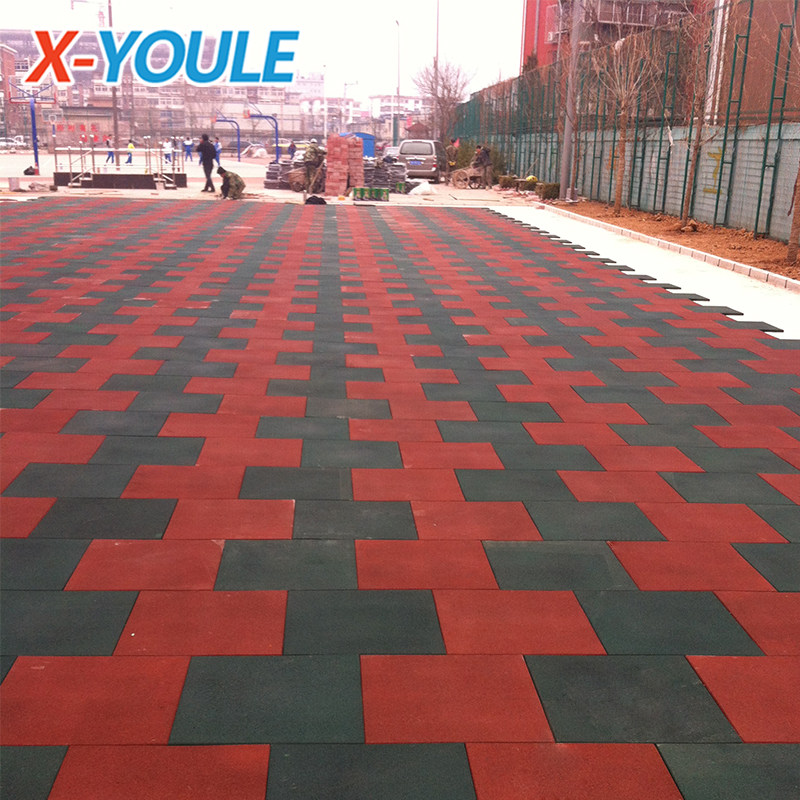 Kindergarten Rubber Ground Mat Runway Interior Non-slip Plastic Ground Mat Playground Square Outdoor Gym Floor Brick