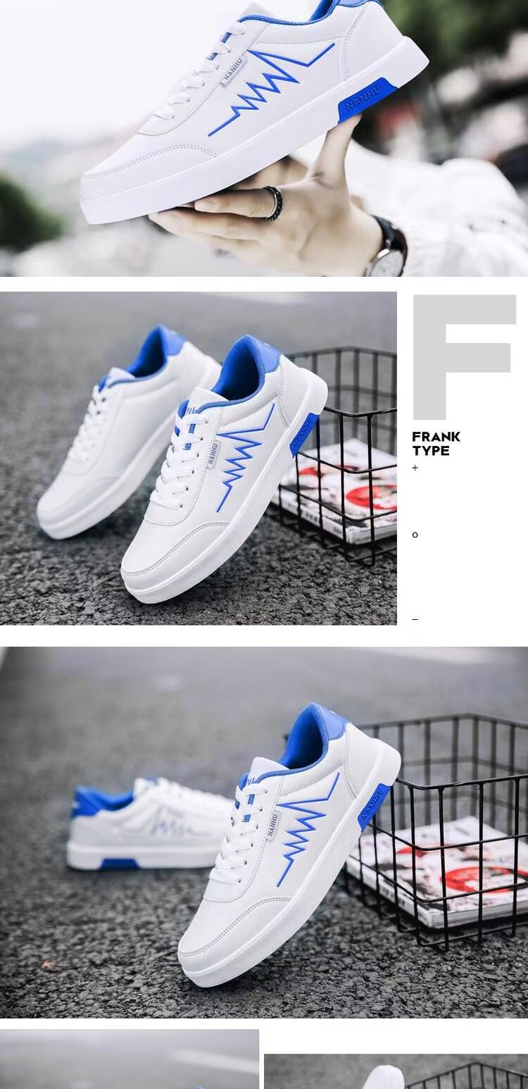 Giày nam mùa thu 2018 phiên bản Hàn Quốc của xu hướng giày hoang dã màu trắng giày thể thao giày the thao nam nike